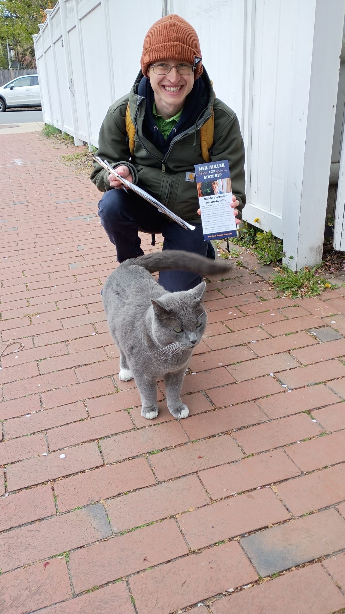 Neil canvassing