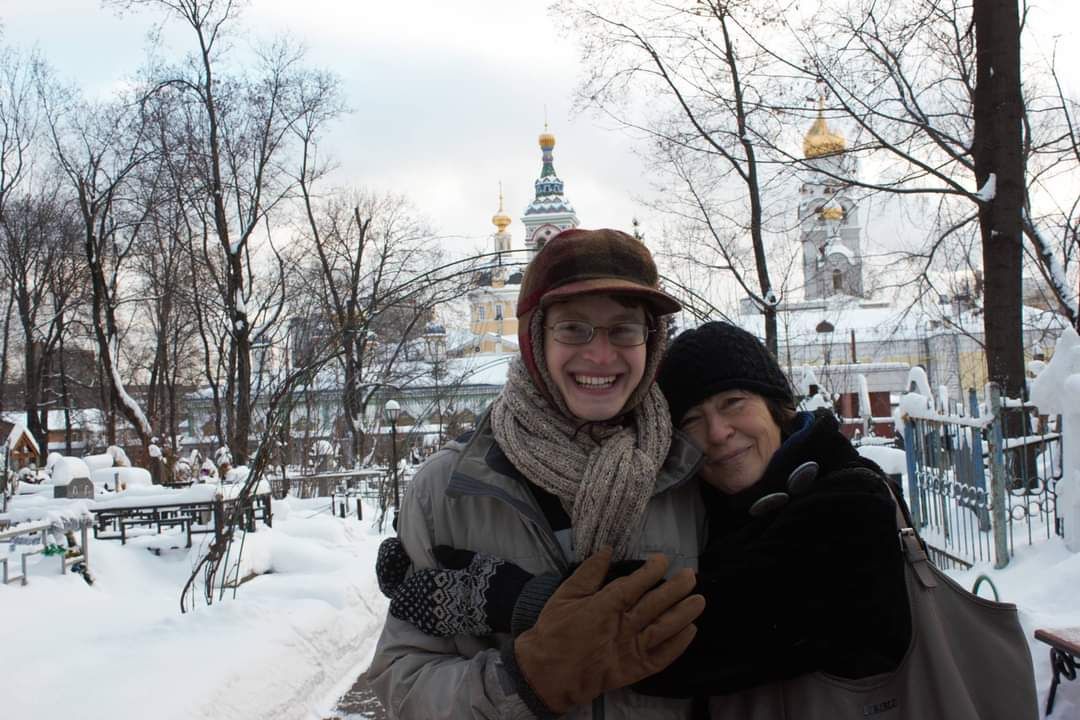 Neil with his mom