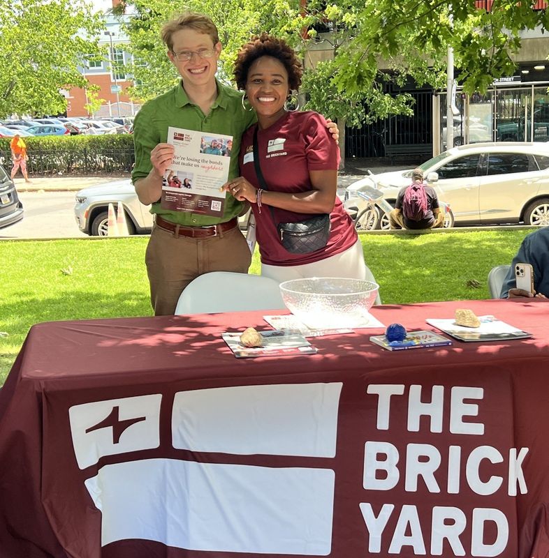 Neil at The Brickyard community event