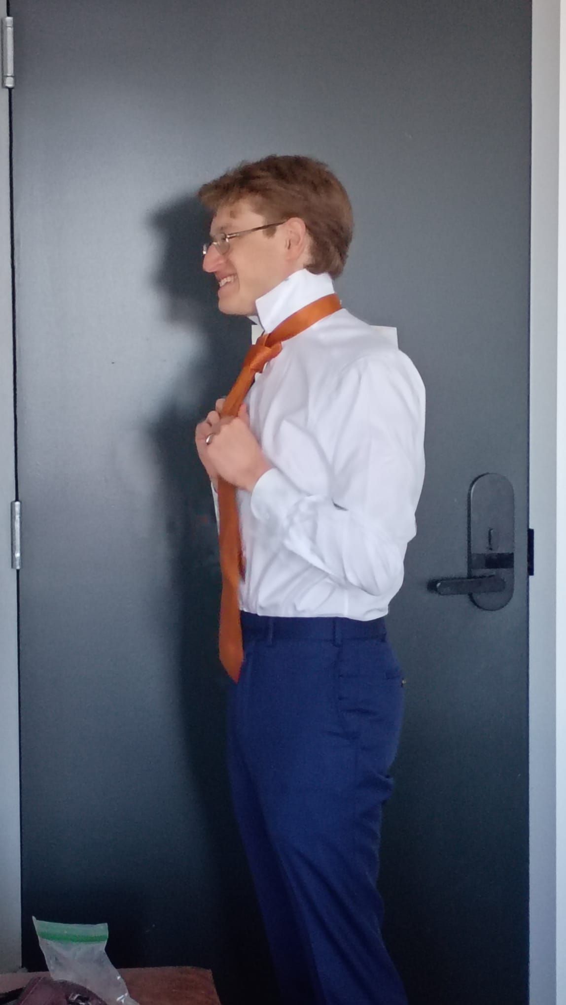Neil getting ready